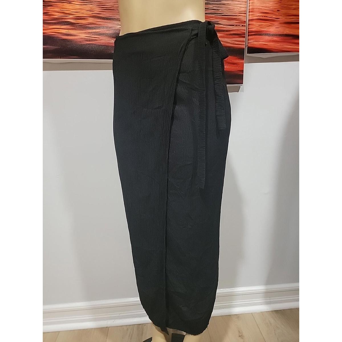 Christies Made In France Vintage Black Wrap Size S Women's Long Skirt #7